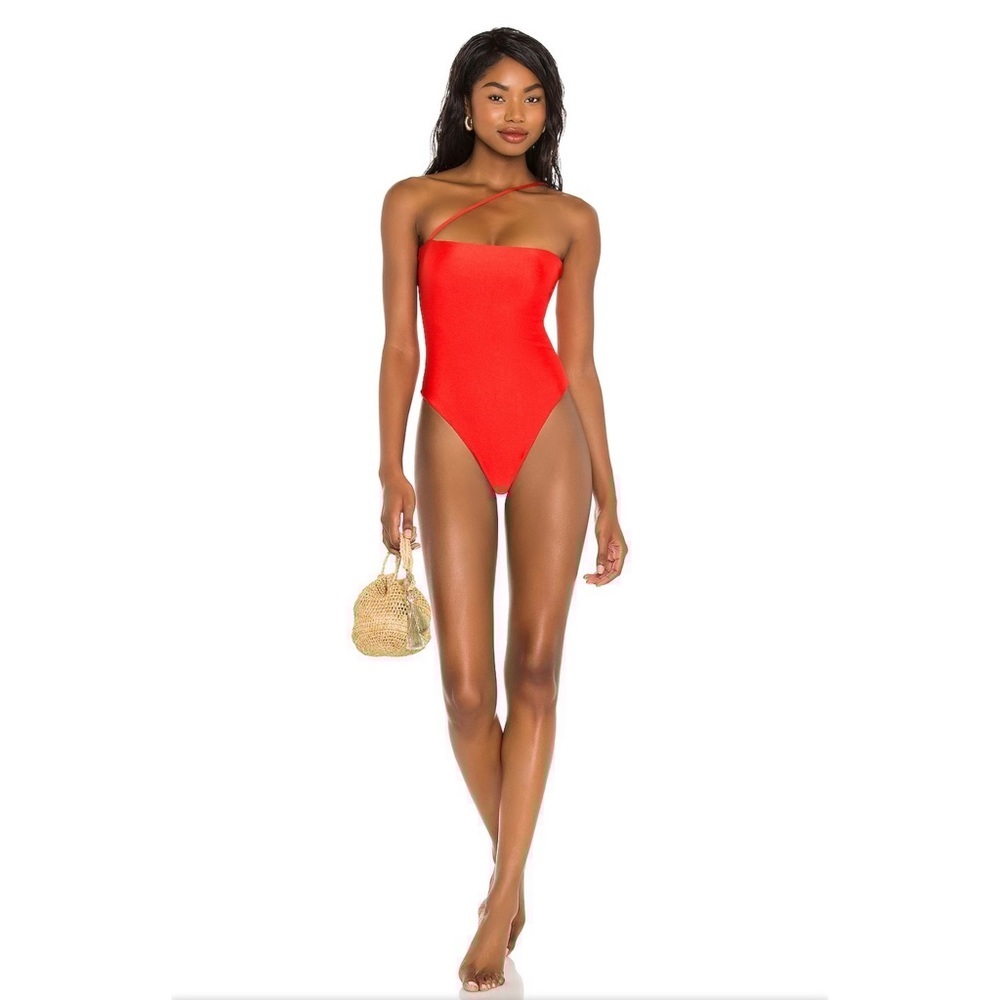 Revolve lovewave balboa one piece swimsuit in red size S